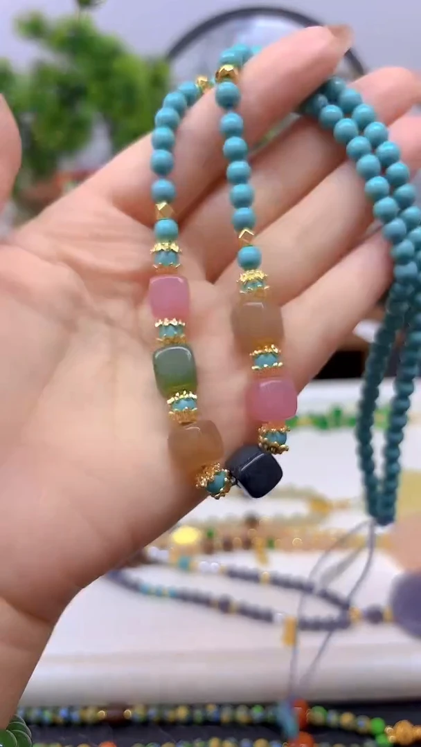 颈饰未镶嵌碧玺X464