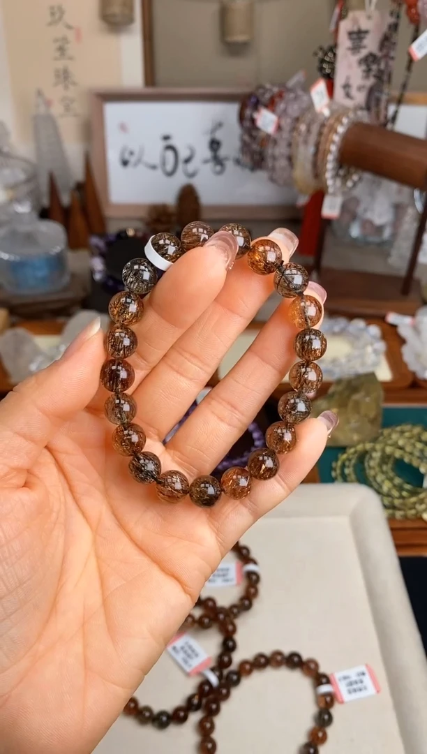 【闪购商品】水晶手链未镶嵌9m黑金超