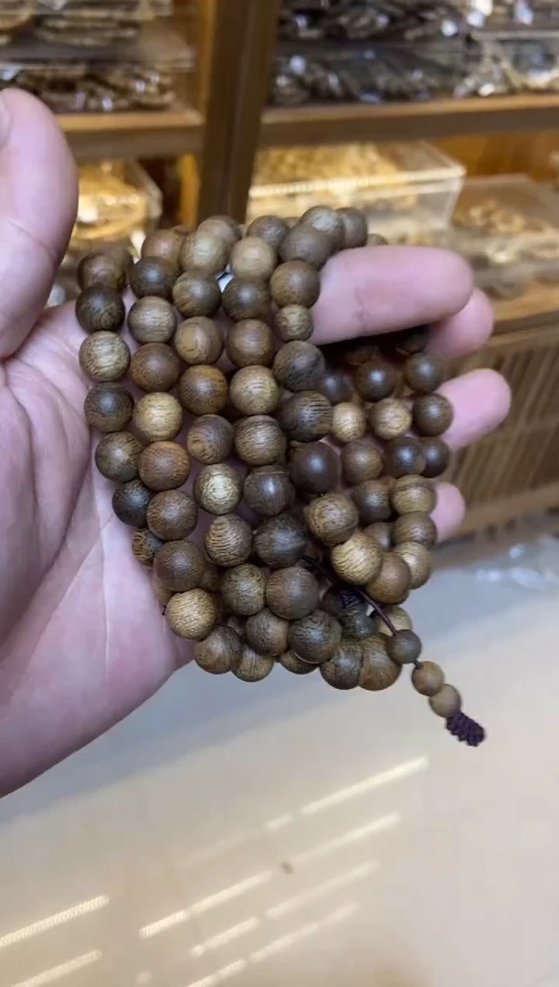 沉香手串文莱圆珠长串0.9多样性发其一