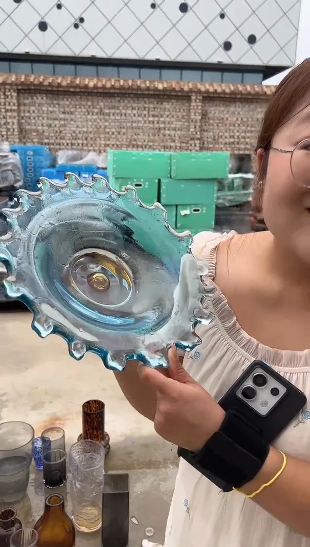 现代客厅摆件玻璃花瓶高级感