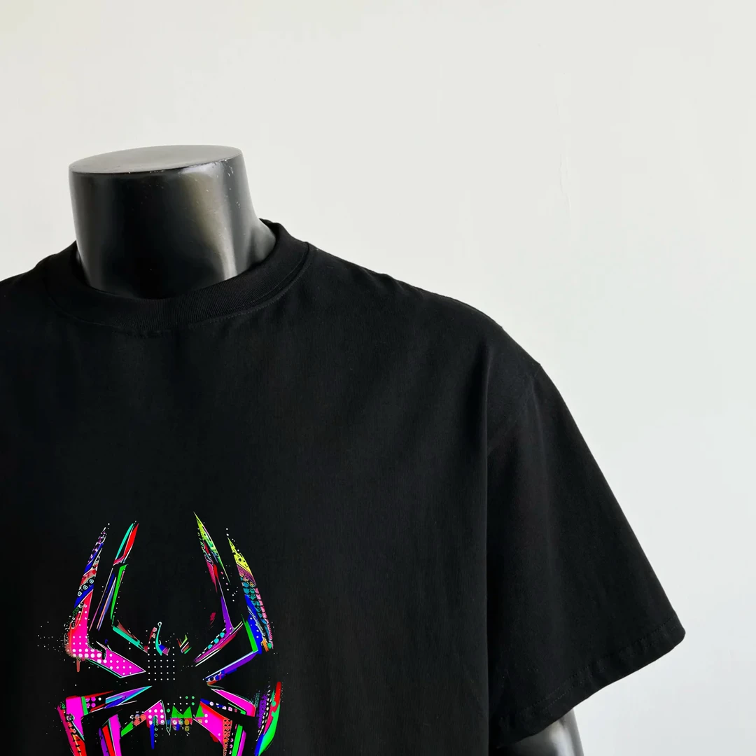 230g美式纯棉重磅T恤美式嘻哈印花短袖夏季休闲宽松圆领半袖T恤