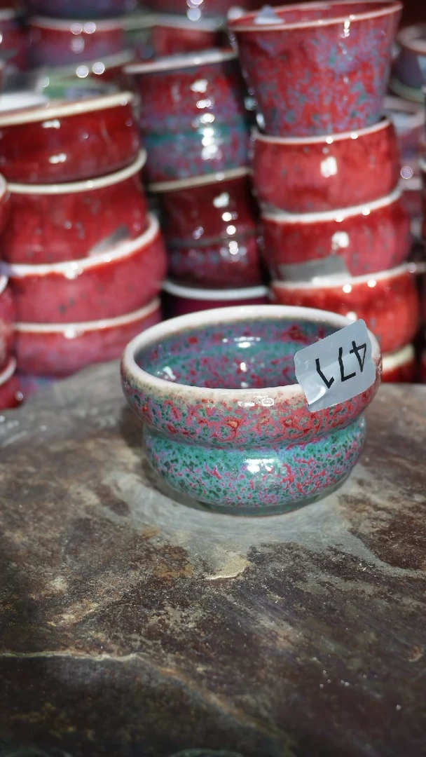 摆件陶精品窑变钧瓷茶器