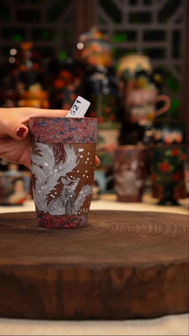 油画     手绘釉下彩521