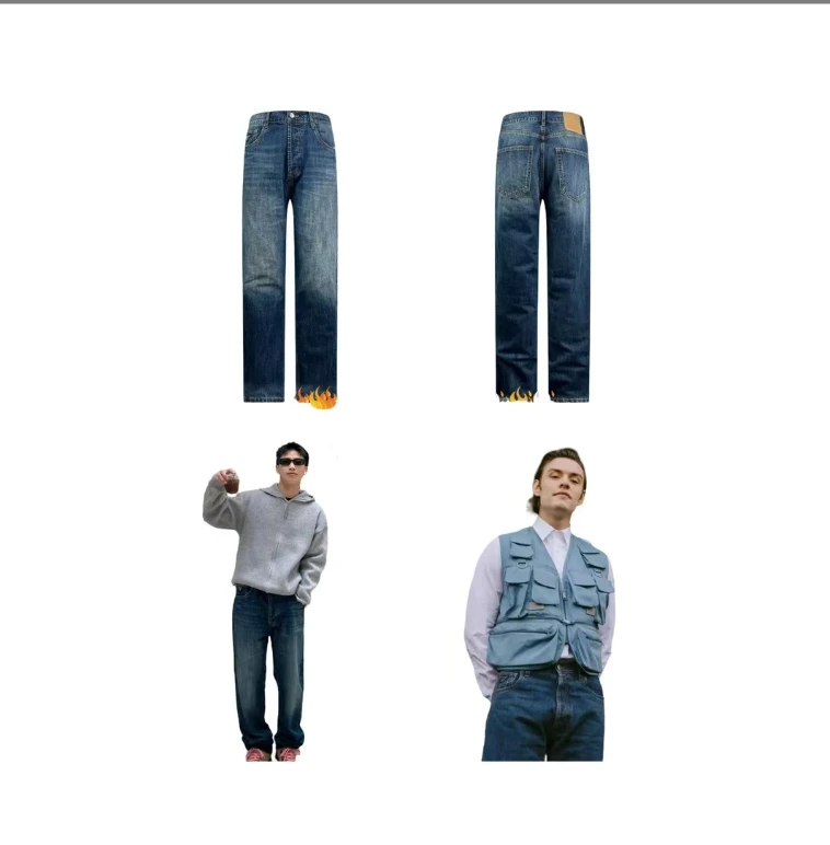 春兰休闲简约牛仔裤