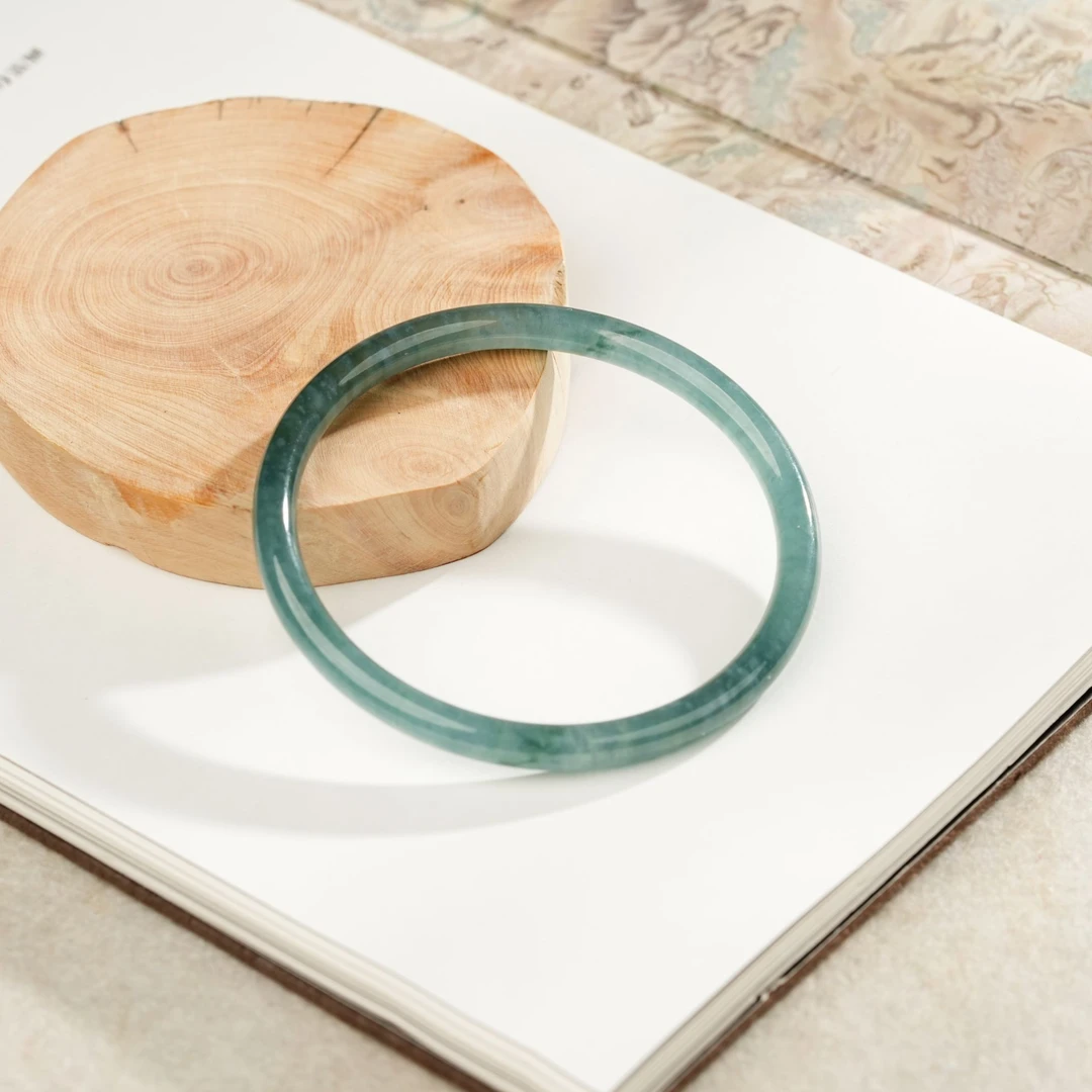 【小池专属】翡翠蓝水叮当镯多样性发一 6*5 (52-63#)