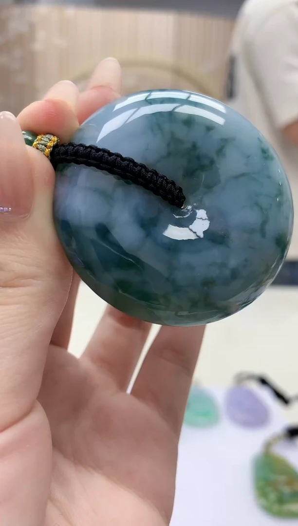 定制翡翠未镶嵌5028jw-毛货挂件85