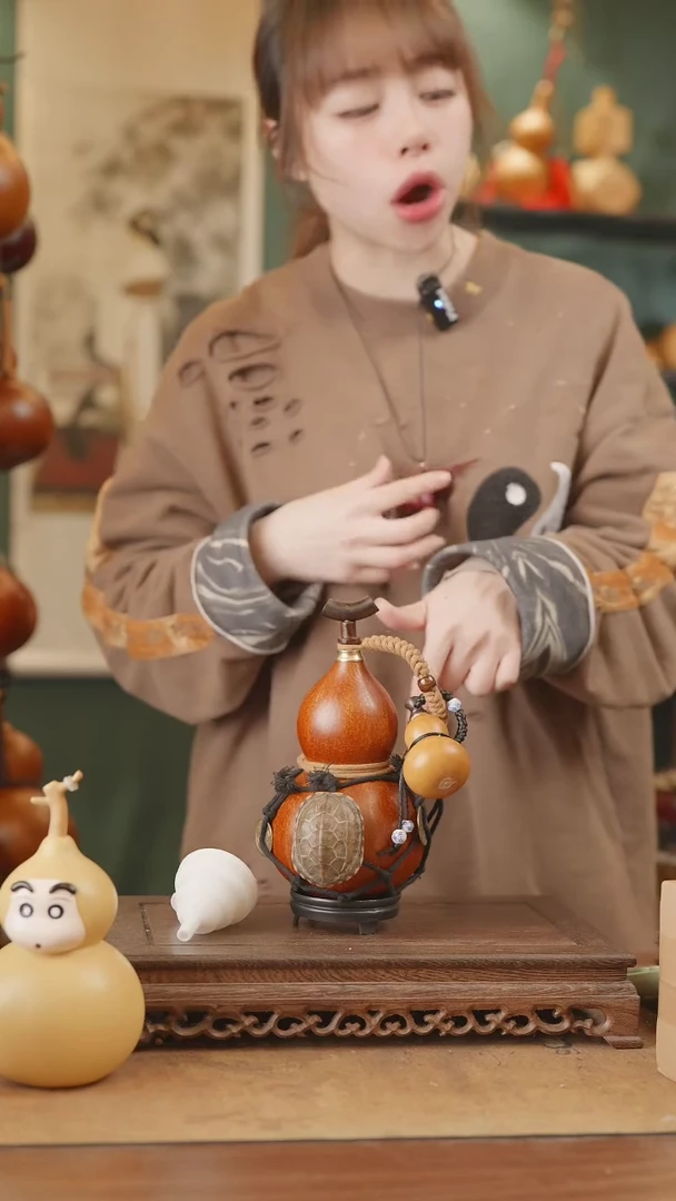 【闪购商品】33号精品天然大漆工艺防渗内胆酒葫芦~