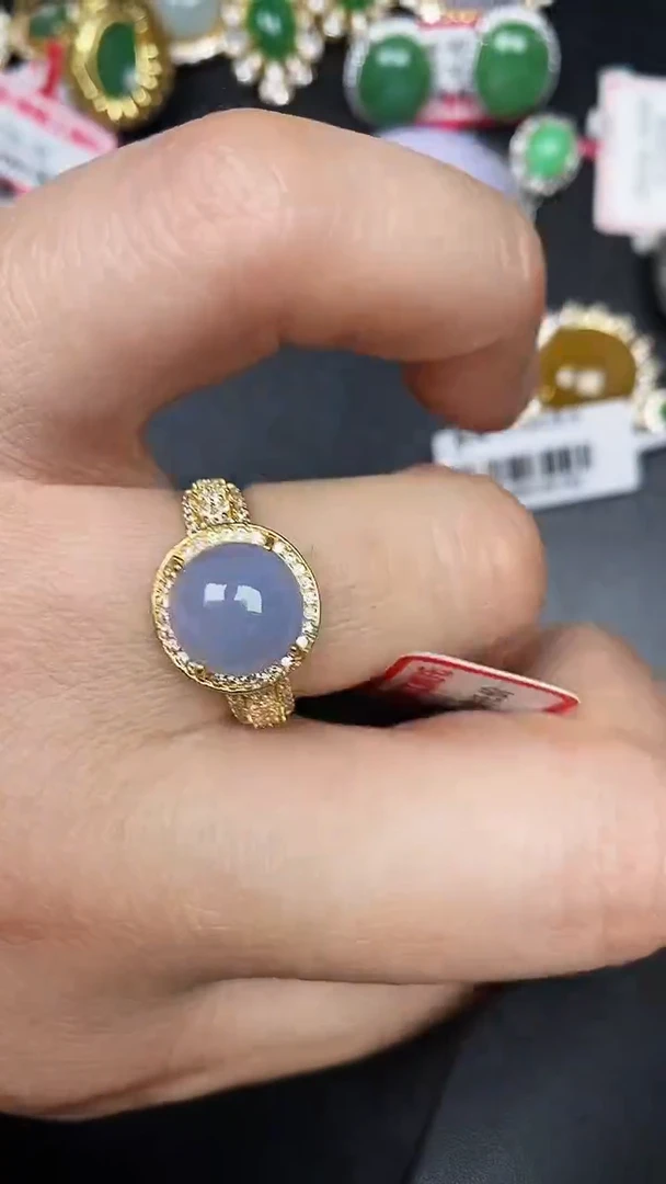 银S925镶嵌戒指翡翠1880