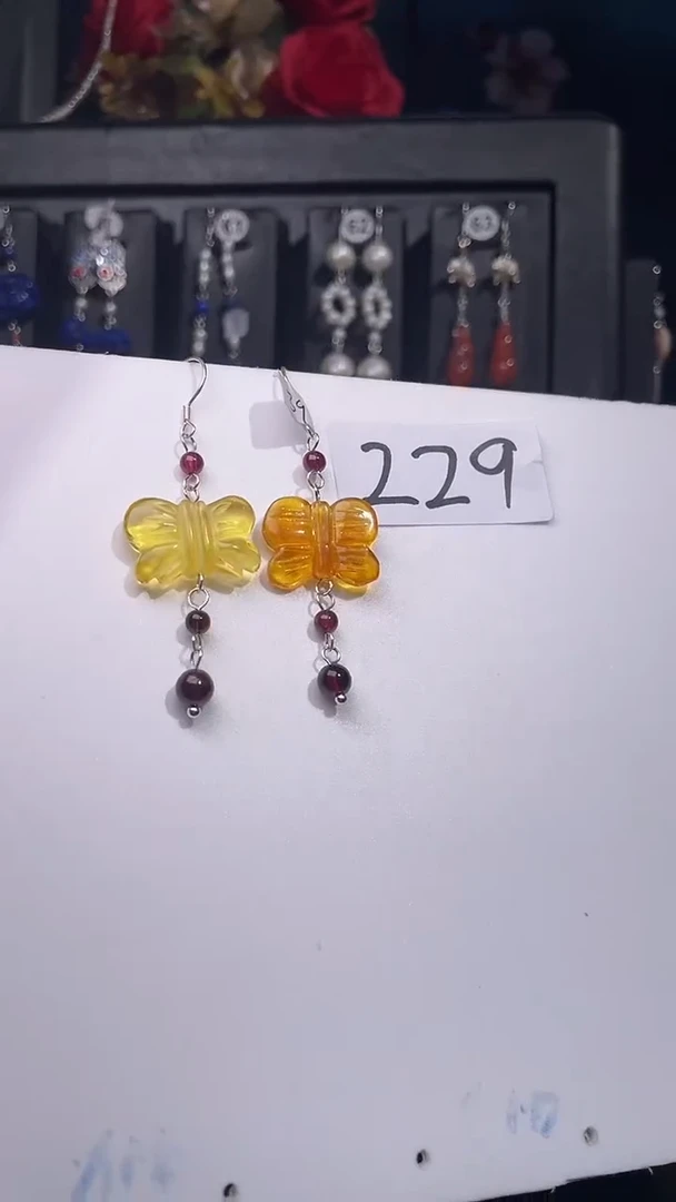 银S925镶嵌耳饰紫晶喜欢拍