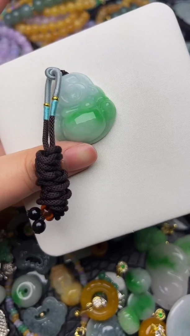 翡翠未镶嵌颈饰天然缅甸翡翠吊坠