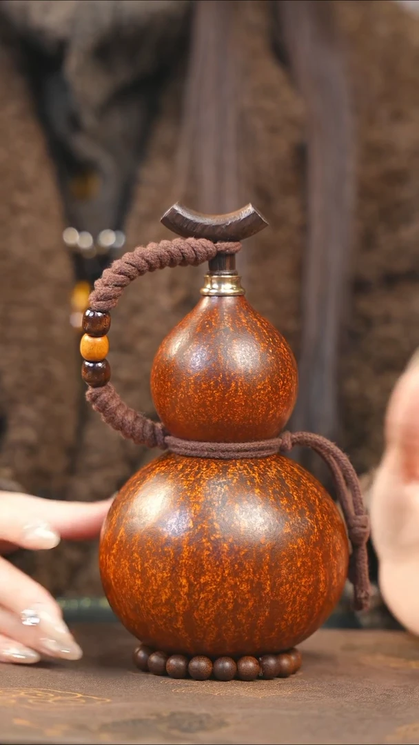 【闪购商品】XH312大漆酒葫芦不包手串及旋转底座