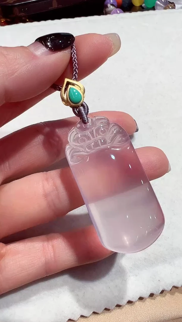 【闪购商品】水晶吊坠(不含链)未镶嵌粉晶吊坠