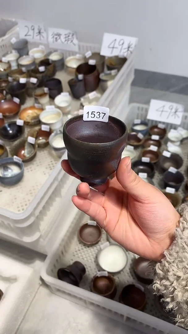 摆件陶景德镇柴烧茶具@@1537