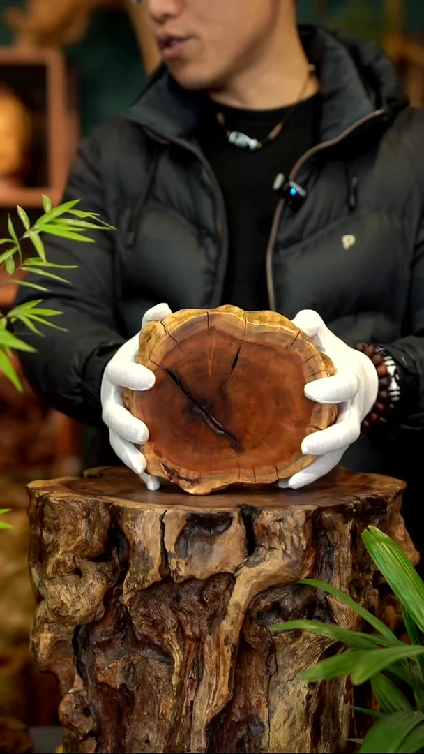 木雷击枣木底座