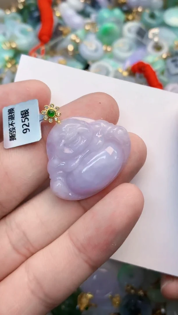 翡翠未镶嵌吊坠(不含链)1