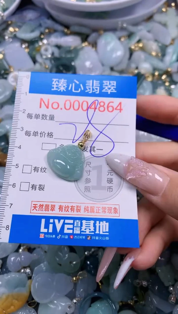翡翠未镶嵌吊坠(不含链)4864
