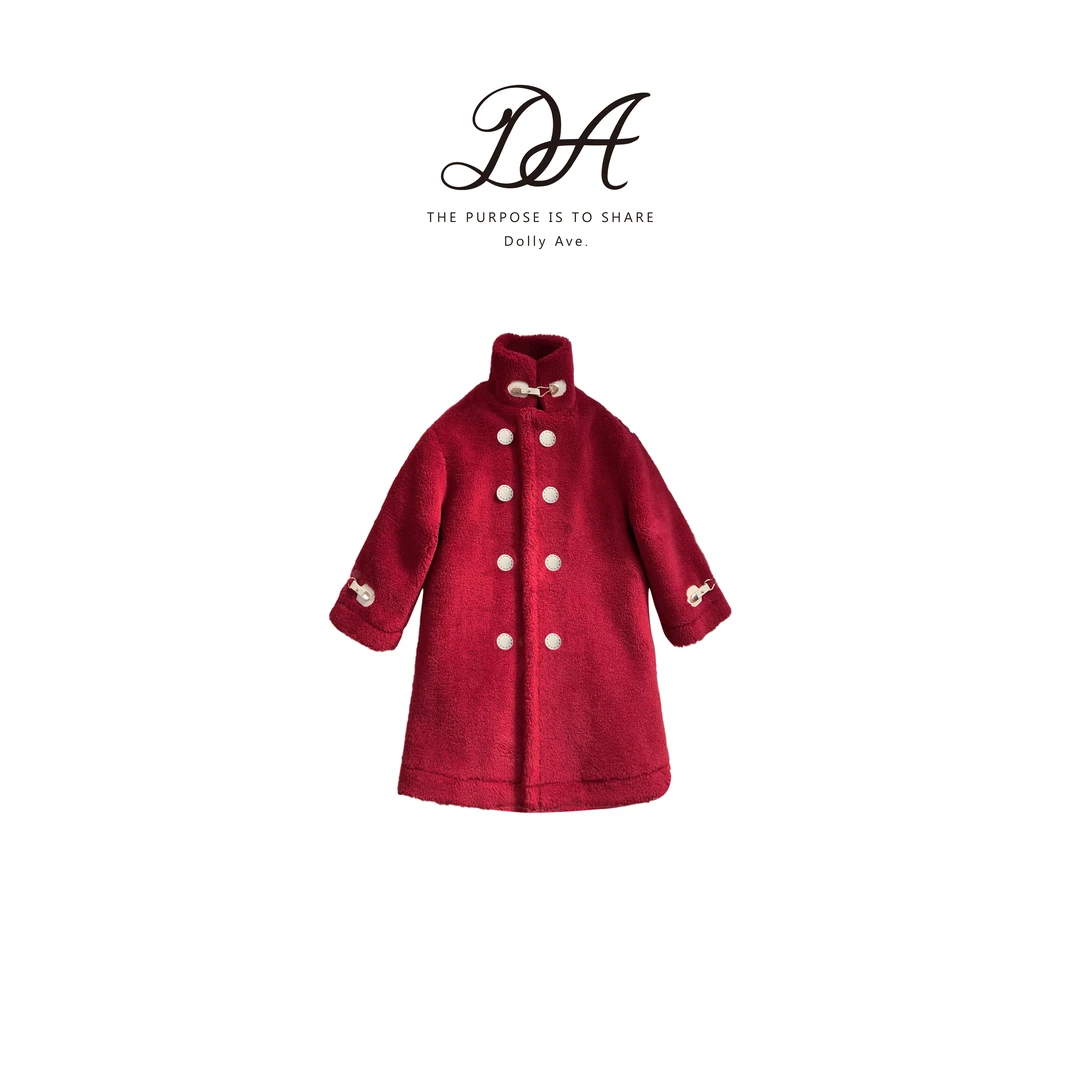 【现货】Dolly Ave 「黑标系列」泰迪 轻奢中长款环保糕绒夹棉大衣