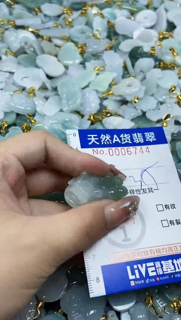 翡翠未镶嵌颈饰天然A货翡翠