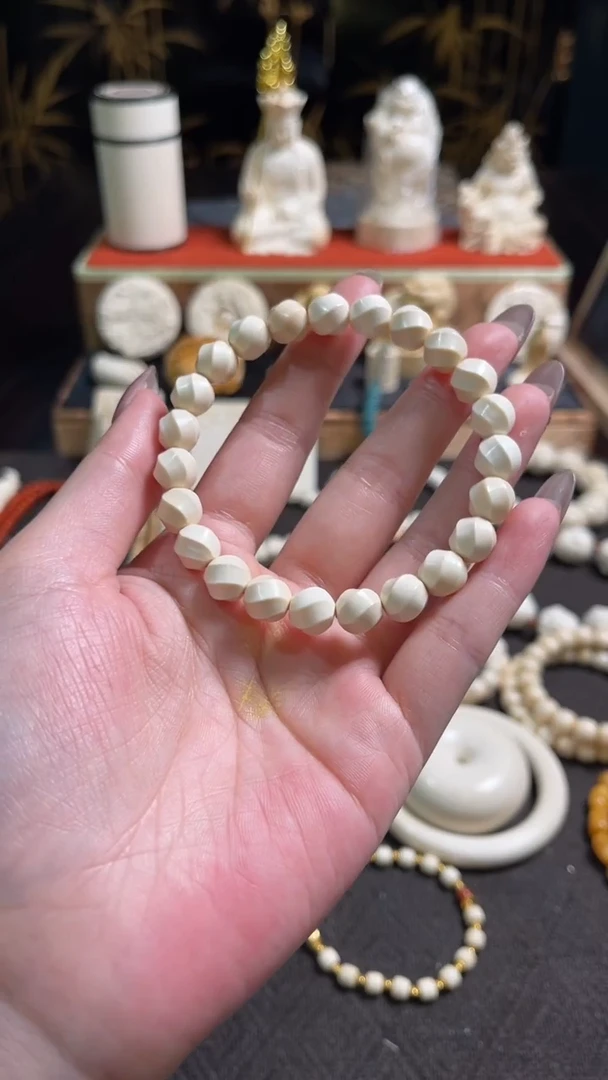 非洲檀香无事牌猛犸牙7x8扭扭珠
