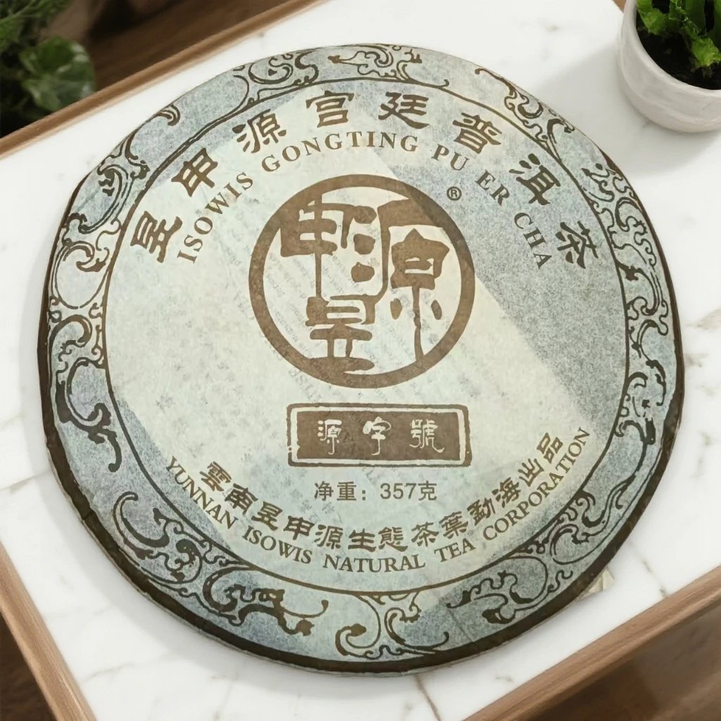【昱申源宫廷普洱茶】2006年·357克普洱熟茶饼