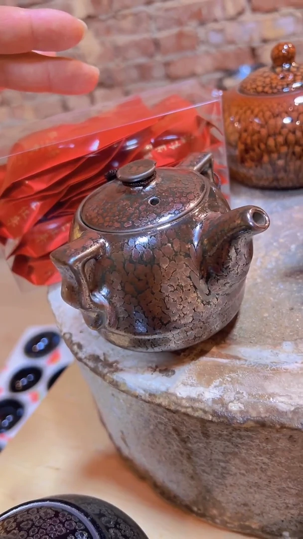 茶盏手****3建盏手抓壶+红茶