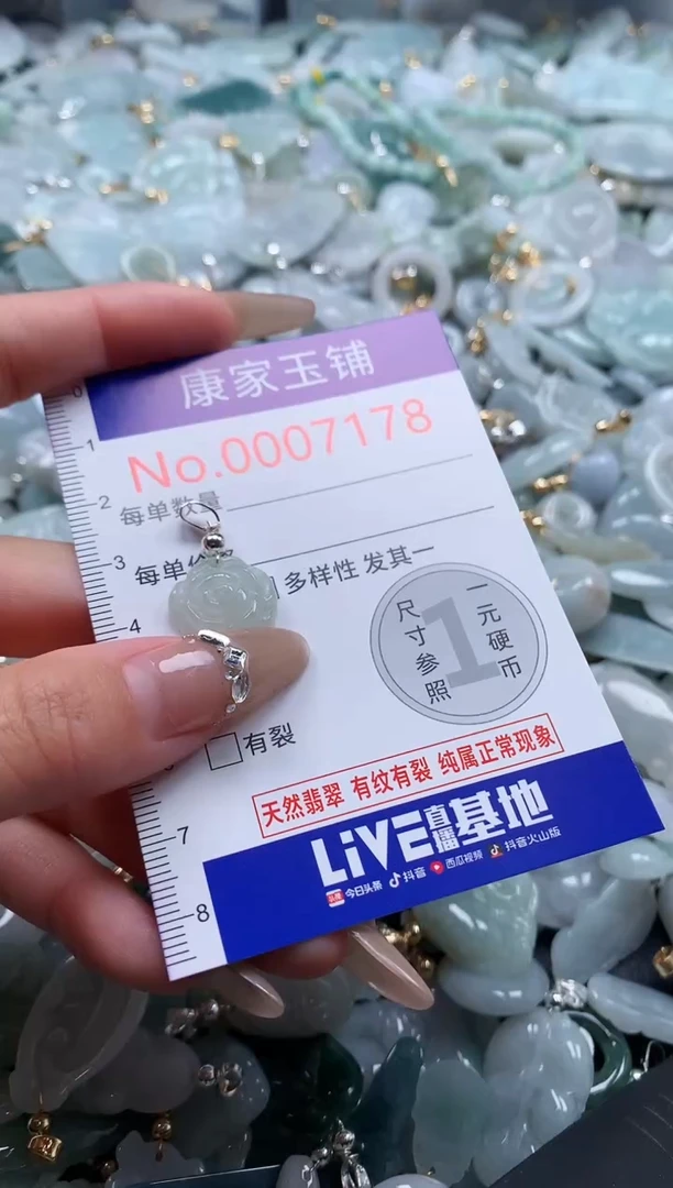 翡翠未镶嵌吊坠(不含链)7178