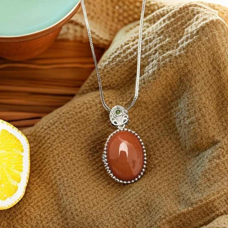 坠链均925银 民族风抽拉项链 DZ00181