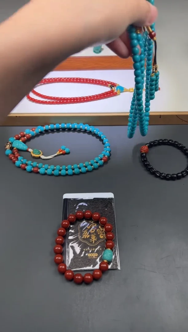 南红玛瑙手串手串18K金镶嵌永***~手串手串