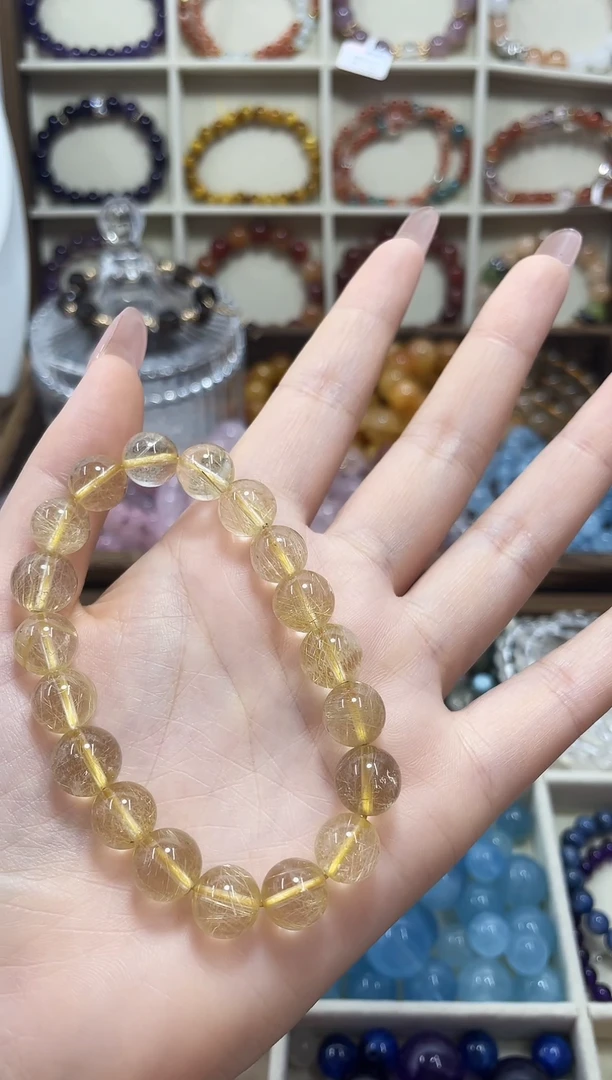 水晶手链未镶嵌10+发晶手串