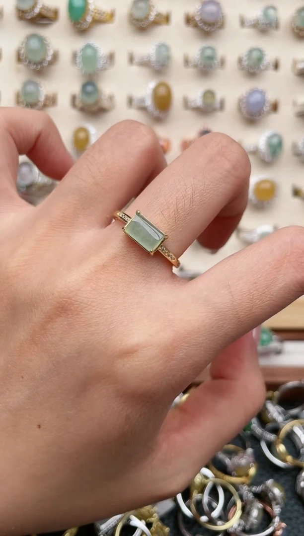 【闪购商品】翡翠戒指银S925镶嵌1111