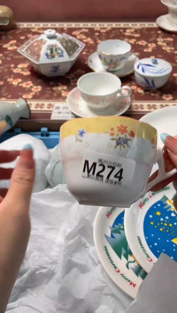 瓷片小*蹬瓷器瓷器M274
