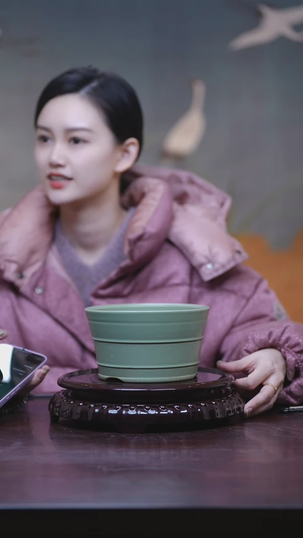 【闪购商品】陶瓷内门竹盆景盆