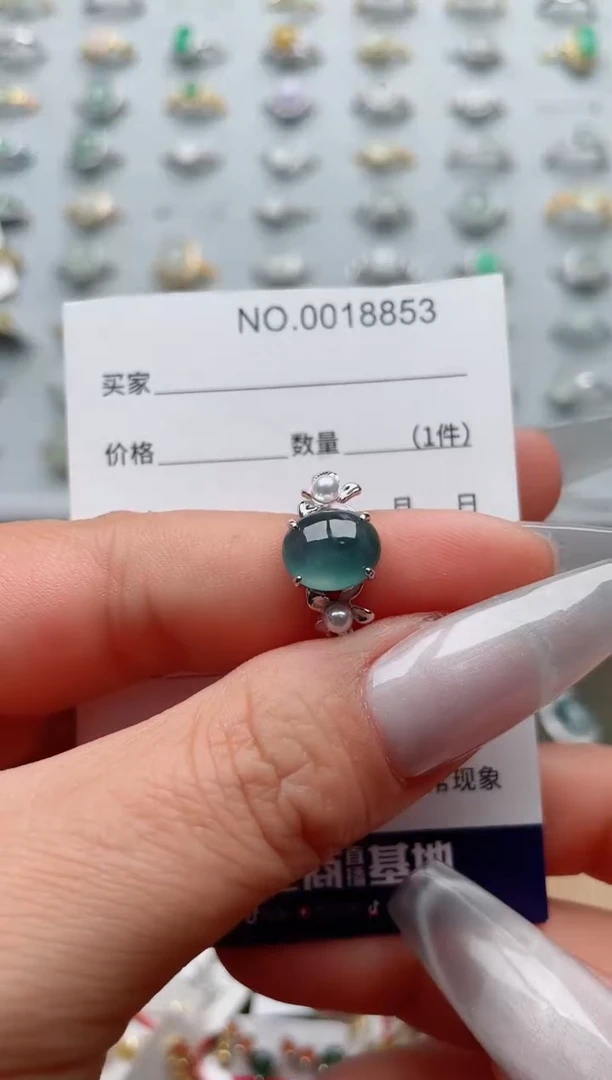 【闪购商品】翡翠戒指银S925镶嵌·