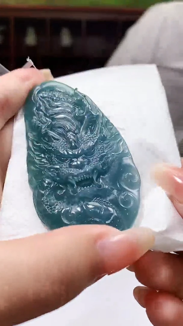 【闪购商品】定制翡翠未镶嵌1049xx-毛货挂件19