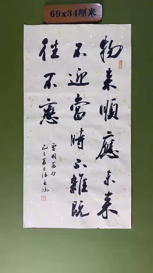 书法书法 张若鸿尺寸69cm*34cm