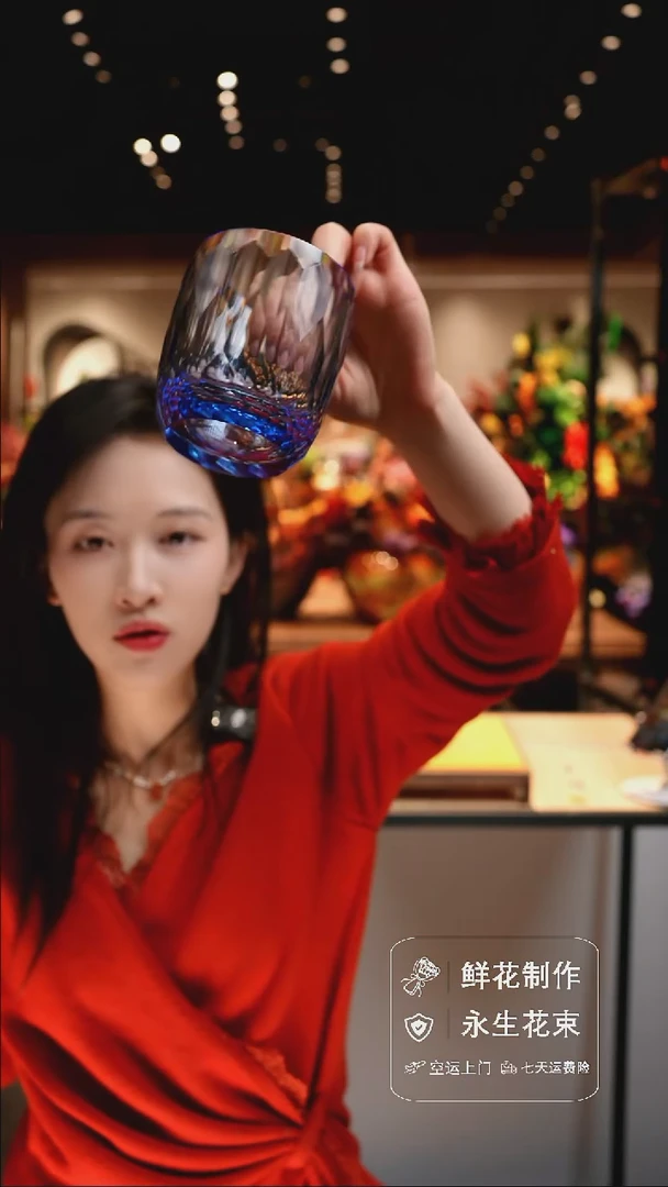手工艺品琉璃手工花器花束空运包邮送货上门-以图片为准