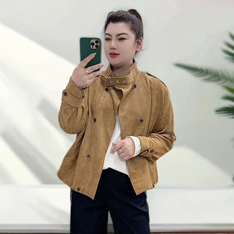 55131个性设计鹿皮绒外套
