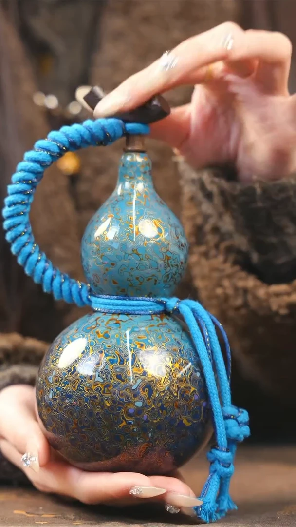 【闪购商品】XH345大漆酒葫芦不包手串及旋转底座