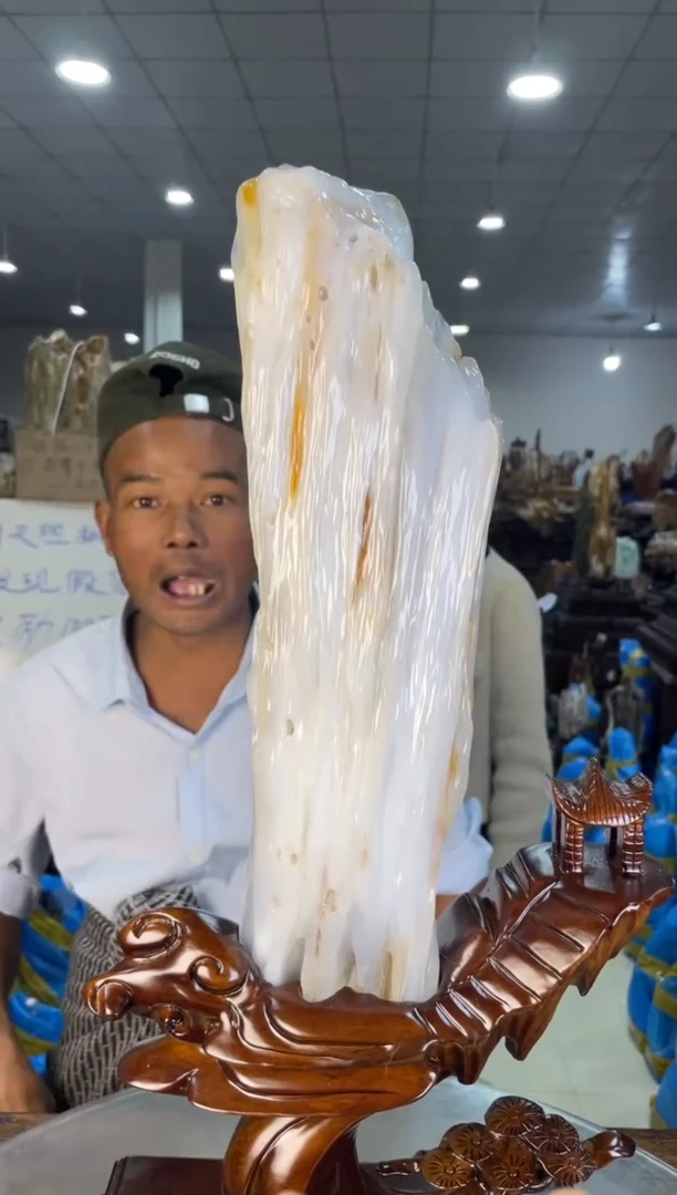 未镶嵌摆件硅化玉54