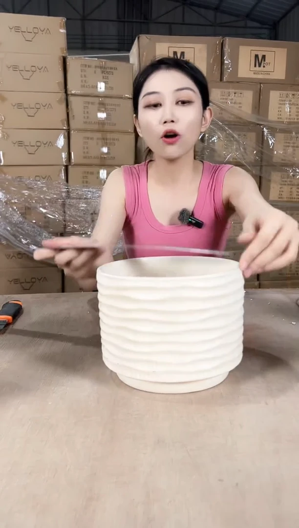 杯型格子米黄19x14