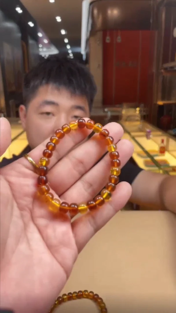 未镶嵌琥珀手串879394-6.14-F16-多样性发货