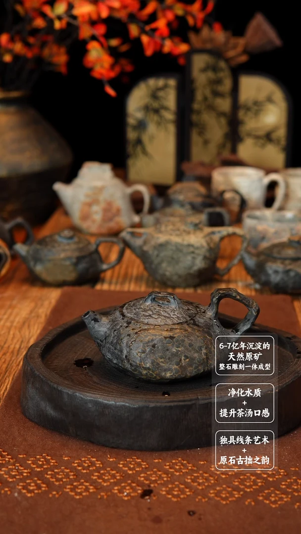 C****毛守拙随形原皮壶