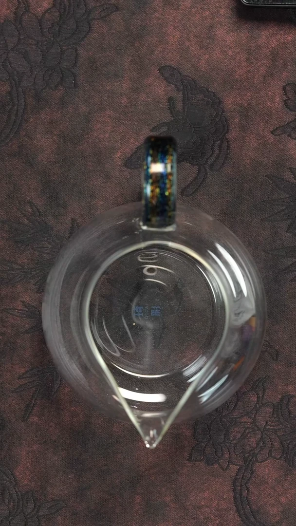 不*闪购 禾器×琦彩 烁盈·淡然茶海 釦银公道杯 300ml蓝色