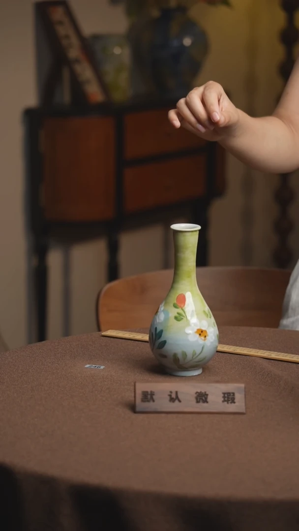瓷片不带花景德镇手工手绘陶瓷花瓶