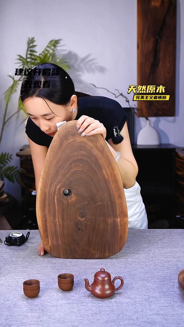 木北美黑胡桃原木.干裂疤结不属于商品质量问题完美主义者慎拍