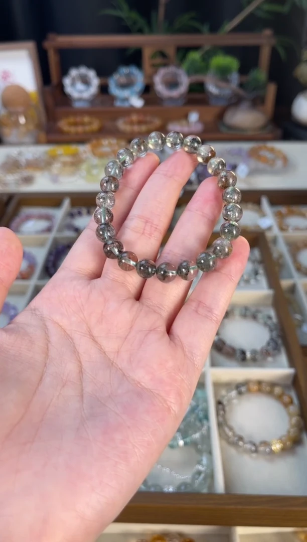 【闪购商品】水晶手串合金绿幽灵