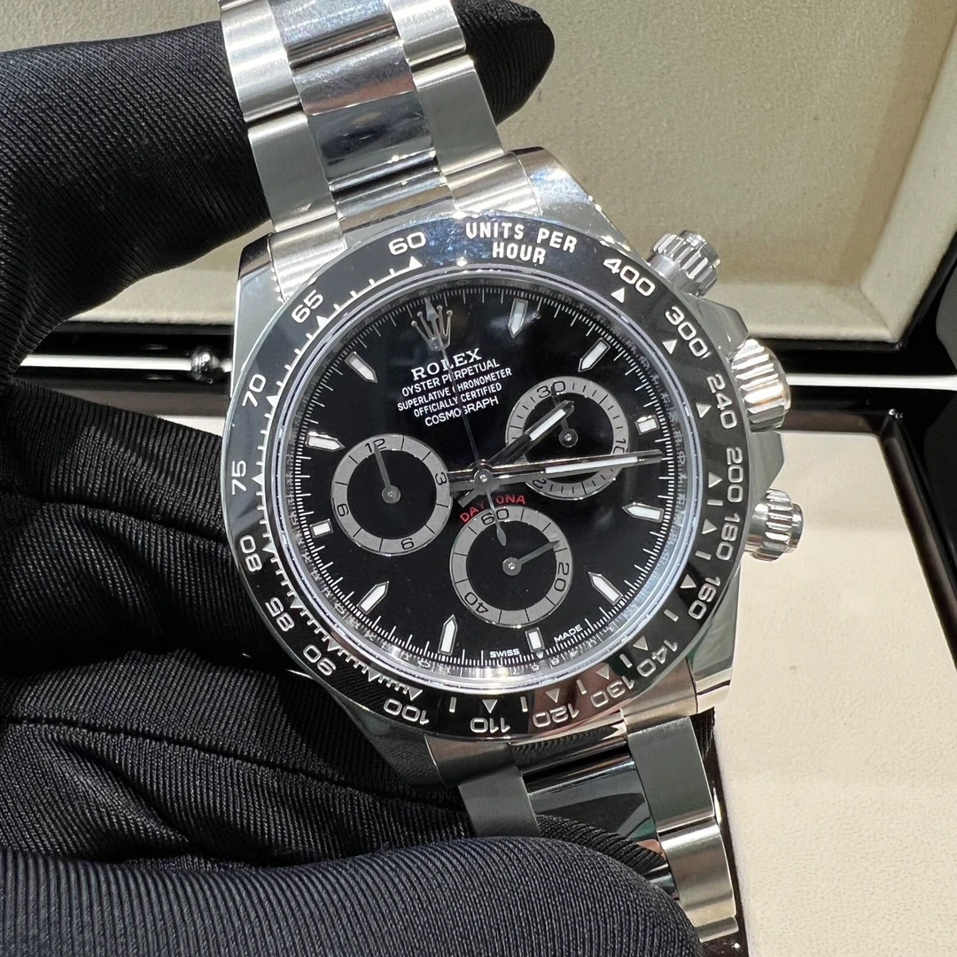 95新 Rolex/劳力士 劳力士迪通拿126500黑钢迪24年全套