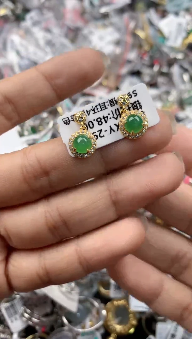 银S925镶嵌戒指翡翠121212----6