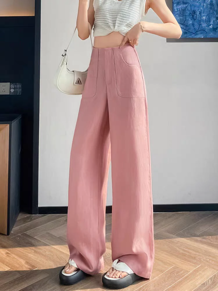 262亚麻休闲长裤