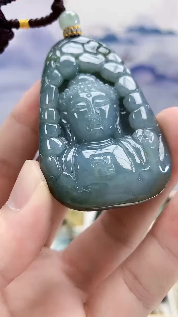 未镶嵌定制翡翠5028bb-毛货挂件56